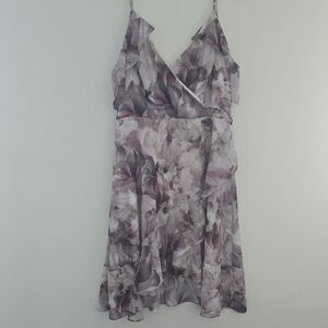 Vintage Le Chateau Floral Wrap Dress